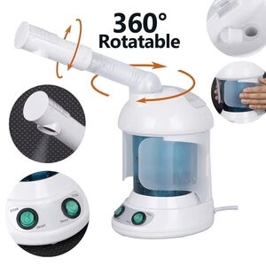 1 Nano Ionic Facial Steamer with 360° Rotating Arm and Ionic Technology - Deep C